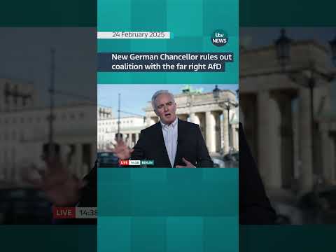 New German Chancellor rules out coalition with the far right AfD #germany #elections