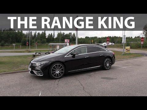 Mercedes EQS 450+ range test