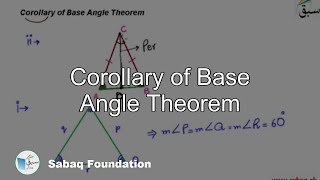 Corollary of Base Angle Theorem