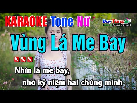 Karaoke || Vùng Lá Me Bay – Tone Nữ || Nhạc Sống Duy Tùng