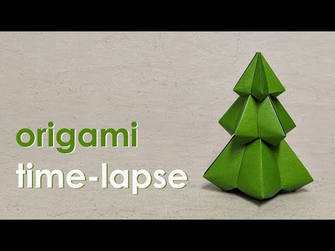 Origami Time-Lapse: Christmas Tree (Carlos Bocanegra)