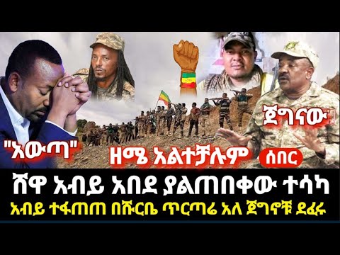 ሰበር- አብይ አበደ ጎጃም እነ ዘሜ - ሸዋ ያላሰበው ገጠመው አልተቻሉም- አብይ ተፋጠጠ ቀጥታ ተጠየ አውጣ ?