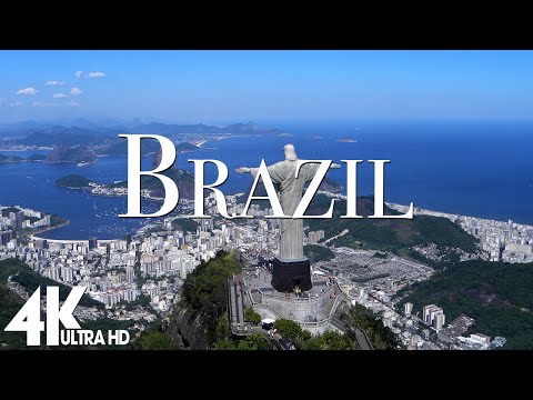 FLYING OVER BRAZIL (4K UHD)- Relaxing Music Along With Beautiful Nature Videos - 4K Video Ultra HD