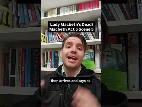 Lady Macbeth's Dead! SUMMARY: Macbeth Act 5 Scene 5 #shakespeareshorts #macbethrevision