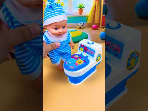 Satisfying With Unboxing Miniature Boy and Cleaning Set Toys, ASMR Videos #44 #toys #shorts #syasmr