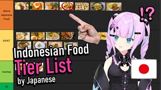Indonesian food TierList by Japanese