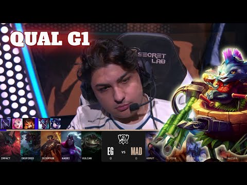 EG vs MAD - Game 1 | Qualification Round LoL Worlds 2022 Play-Ins | Evil Geniuses vs Mad Lions G1