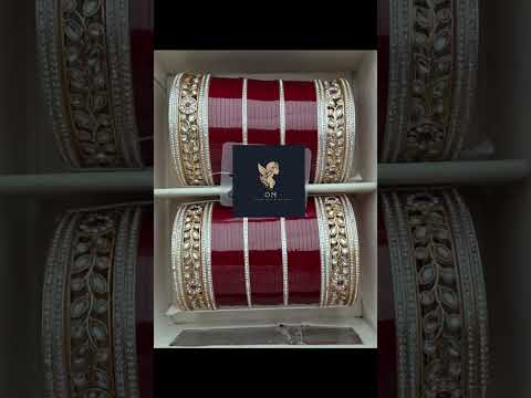 New Bridal Chura Collection 2025 | Elegant Red & Golden Bangles | Om Cosmetics Hisar