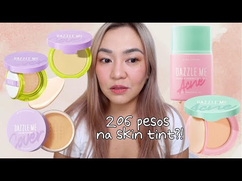 NEW DAZZLE ME SKIN TINT, CUSHION, CAKE FOUNDATION ETC!!! WEAR TEST SA OILY SKIN!