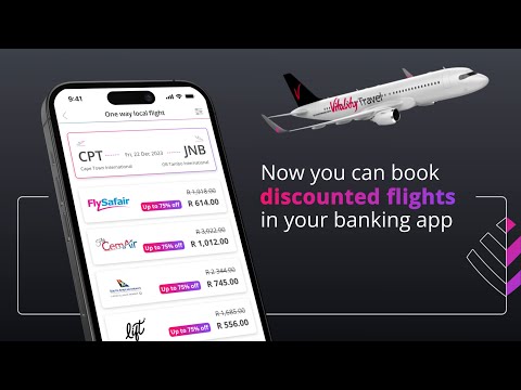 Book discounted local and international flights in the Discovery Bank app