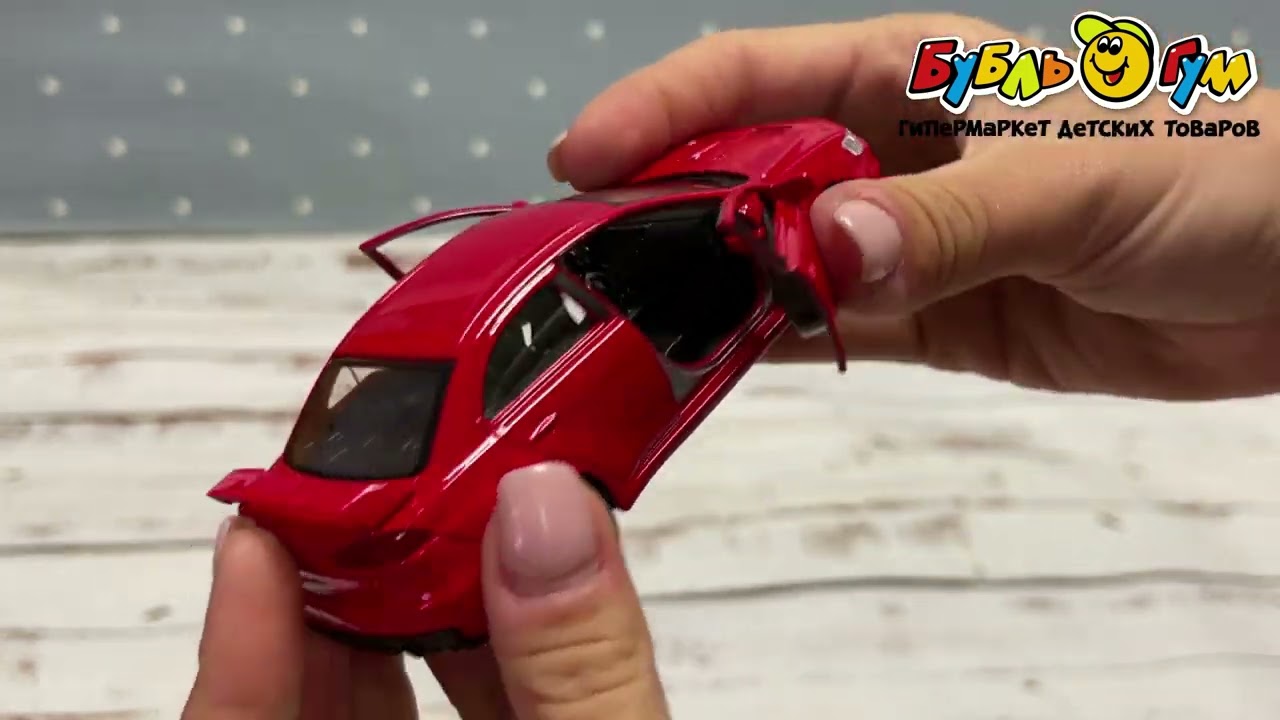 Машинка Welly Lamcer EVO X металлическая инерционная 1:38 в ассортименте - видео
