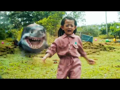 异变巨鲨在陆地快速奔跑!小女孩遭殃了!【陆行鲨 Land Shark】| 冒险/惊悚 | 经典大本营