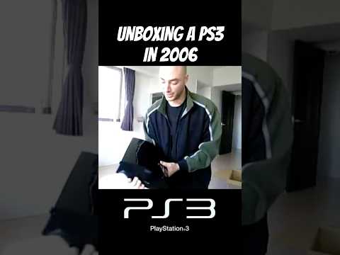 PS3 unboxing in 2006