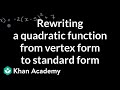 Understanding Vertex and Standard Form of Quadratic Functions