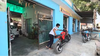 Today my bike shop open and new customers RTR bike full service and wishing  sepry poslic 