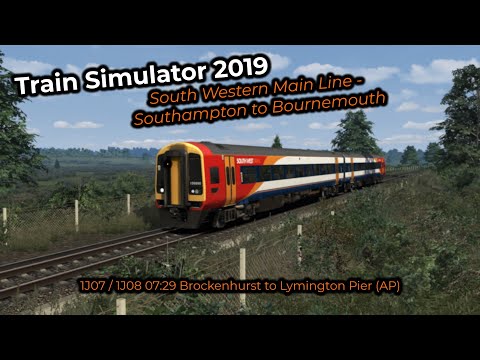 1J07 / 1J08 07:29 Brockenhurst to Lymington Pier (AP) -- Livestream 28/07/2019
