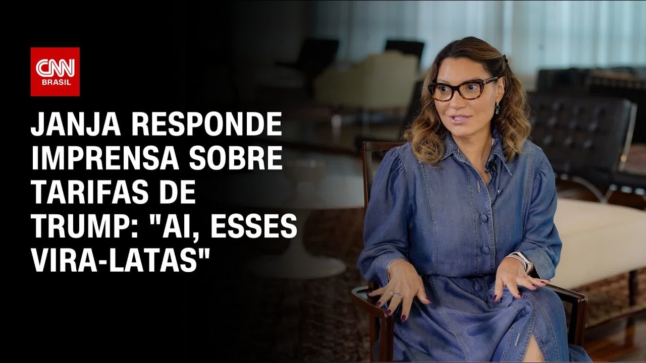 Após pergunta sobre tarifas dos EUA Janja reage Ai esses vira latas | CNN 360º