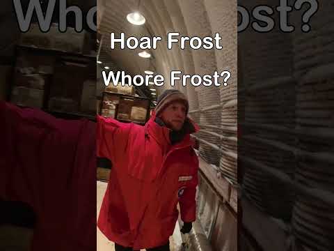 Hoarfrost at the South Pole