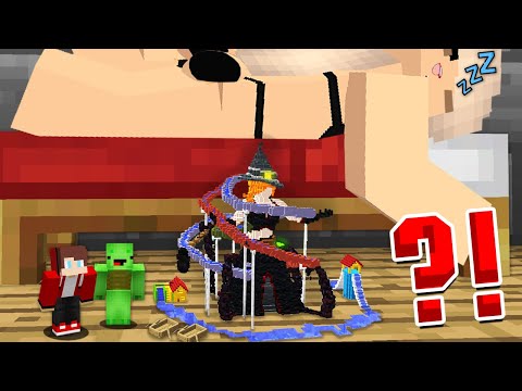 MAIZEN - JJ FOUND WATER PARK under GIANT GIRLHOUSE in VILLAGE!? - Minecraft Animation JJ & Mikey