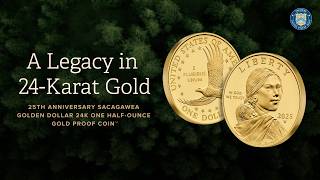.2025 Moneda Sacagawea de ORO 24K