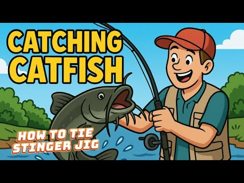 How To Tie Chartreuse & Orange Stinger Jig For Big #fishing 
#howto 
#diy 
How to tie catfish stinger jigs for monster fish thank you for watching & su