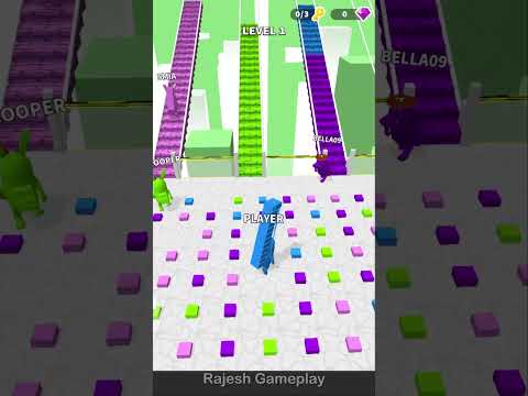 Stair Stack Run Level 1 @rajeshgameplay #shorts #trending #viralshorts #youtubeshorts #gaming