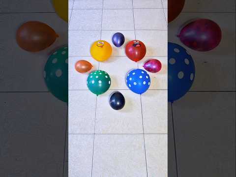 Two Emoji Two Polka Balloon Orbeez Popping #asmr #satisfying #oddlysatisfying