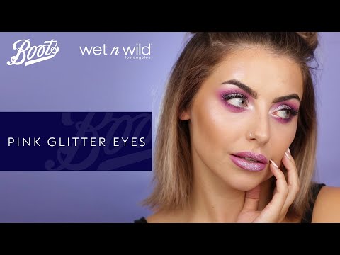 boots.com & Boots Discount Code video: Festival make-up: Pink glitter look with Wet n Wild