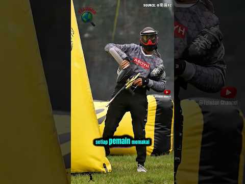 Sensasi Paintball yang Bikin Deg-degan! Arena Perang Seru dengan Bunker Udara 🔫💥 #shorts