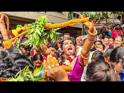 Jogini Shyamala Sigam at Vijayawada Kanaka Durga Temple | Jogini Shyamala Bonam | Bonalu 2025