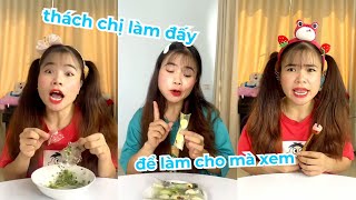 Tổng hợp video siêu hài hước vui nhộn, con em ngang ngược thử thách chị làm bánh tráng cuộn trứng