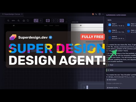 SuperDesign: The BEST AI Design Agent YET!? 10X your DESIGN WORKFLOW NOW!