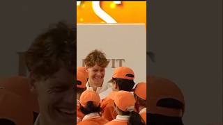 Jannik Sinner Shares Trophy Celebrations with Miami Open Ballkids (🎥: ATP Media)