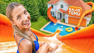 I Built A Backyard Waterpark Using Only TEMU Items!