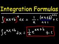 Integration Techniques and Antiderivatives
