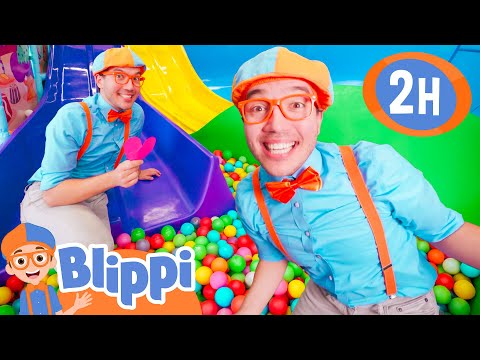 Blippi's GIRLFRIEND Ball Pit |  Blippi and Meekah Best Friend Adventures