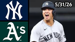 New York Yankees at Sacramento Athletics Game Highlights | (5/31/26)