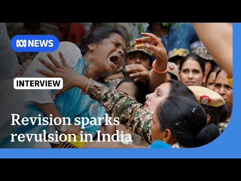 YouTube video thumbnail: Indian Opposition Parties Protest Against Electoral Roll Revision