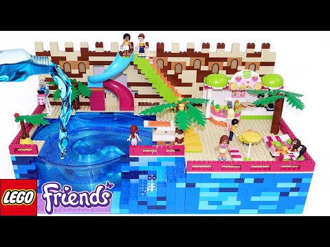 Building a Summer Water Park with Huge Pool and Water Slide