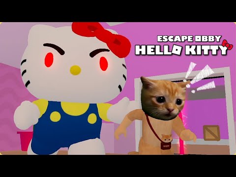 ESCAPE EVIL HELLO KITTY OBBY 🐈🎀 | ROBLOX OBBY ASMR | EL MILO GATO