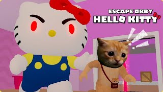 ESCAPE EVIL HELLO KITTY OBBY 🐈🎀 | ROBLOX OBBY ASMR | EL MILO GATO