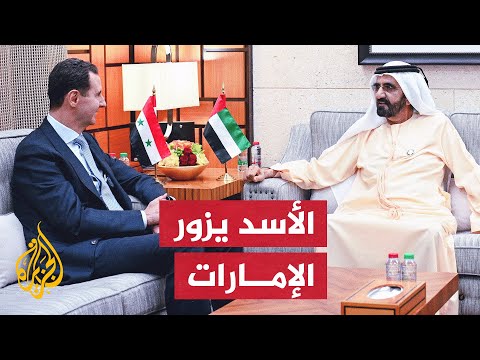 في أول زيارة منذ عام 2011.. بشار الأسد يلتقي بولي العهد محمد بن زايد