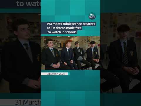 PM Kier Starmer meets Adolescence creators as TV drama made free to watch in schools | ITV News