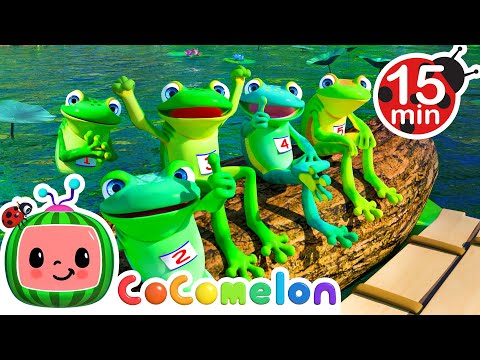 Five Little Speckled Frogs | CoComelon 🍉 | Nursery Rhymes For Kids