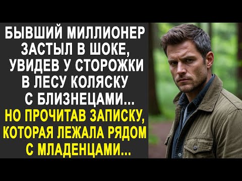 Бывший миллионер застыл, увидев у сторожки в лесу коляску с близнецами. Но прочитав записку...