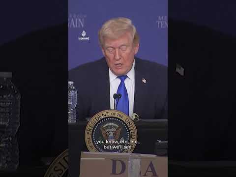 Trump says Iran 'wants peace’ after US military did ‘great job’ | AJ #shorts