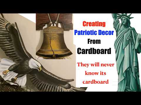 Patriotic Decor From Cardboard