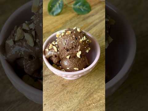 Healthy Chocolate Ice Cream #eggless #recipe
