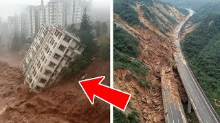 Massive Landslide in Nepal Sends People Running // Top Moments Caught on Camera
