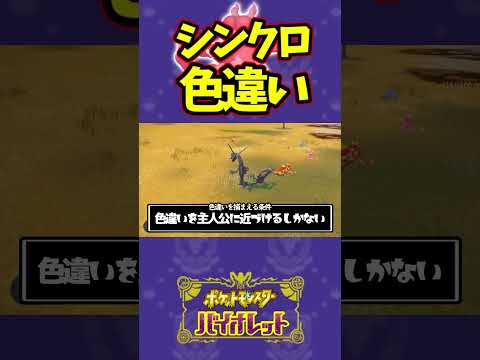 シンクロで色違いが出た時の対処法がこちらwww#ポケモンsv #青の円盤